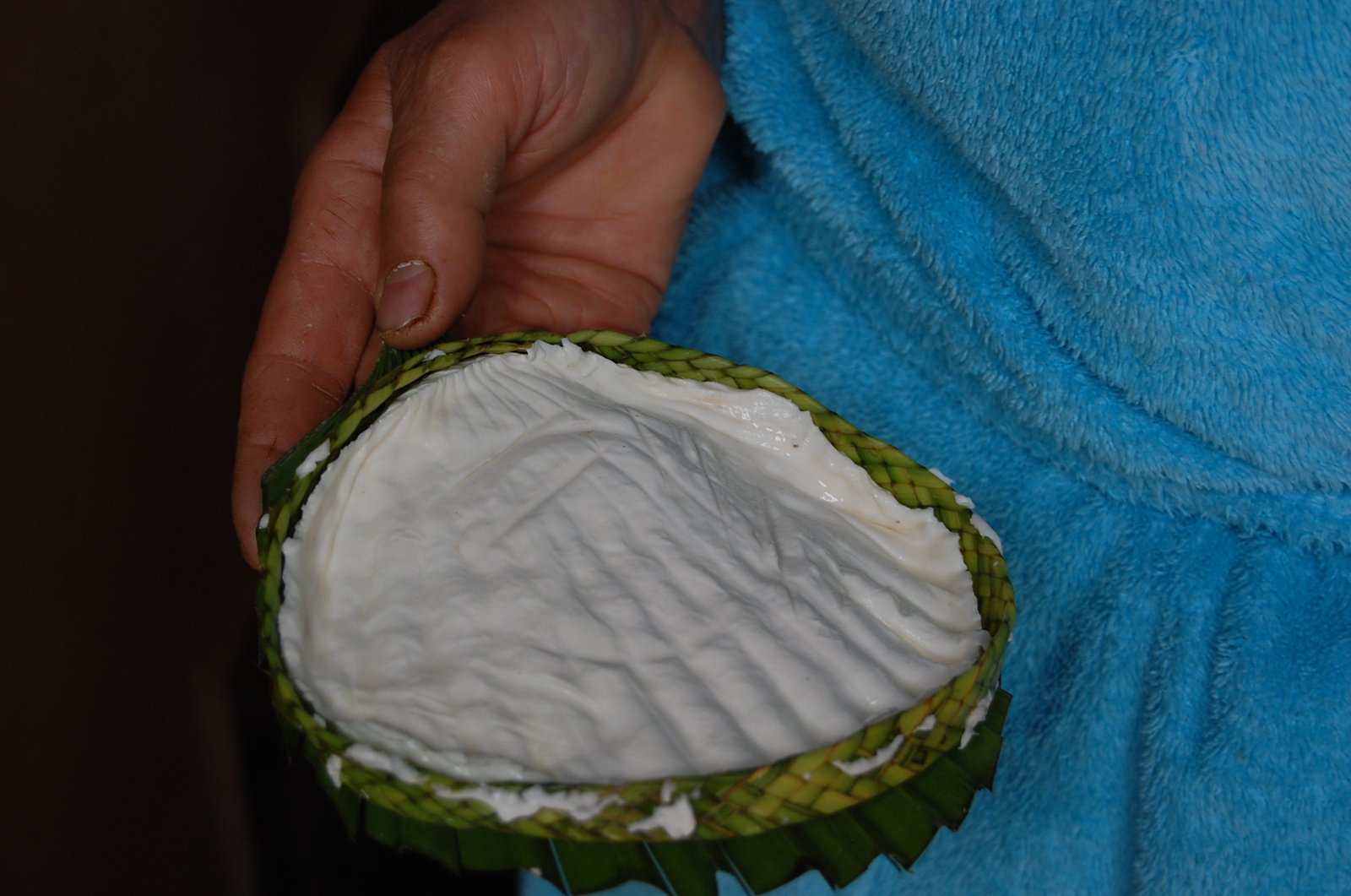 Fresh jben, handmade goat cheese from the Rif Mountains near Chefchaouen